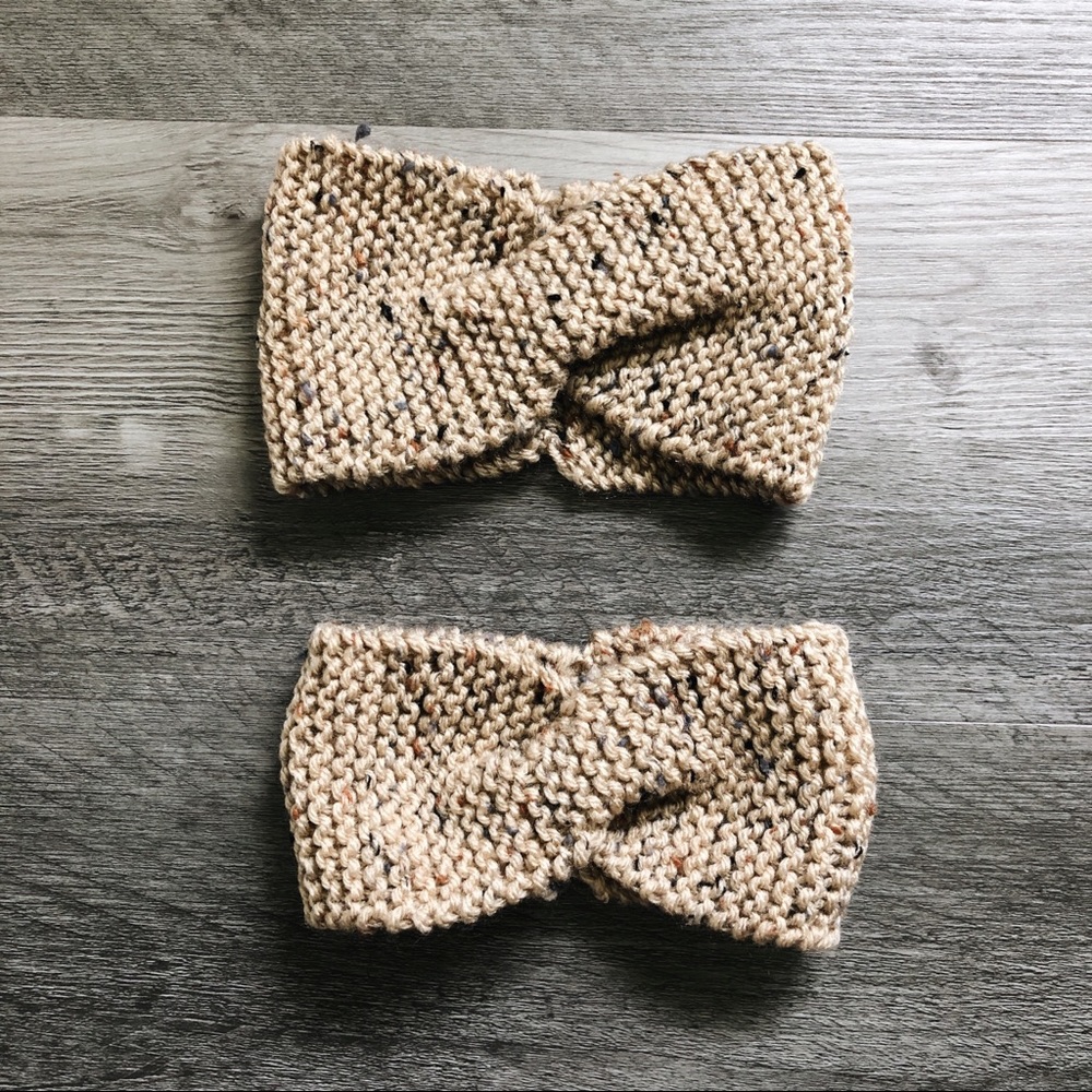 Mommy & me knit headbands